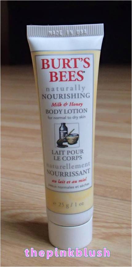 burt's bees naturally nourishing milk & honey body lotion